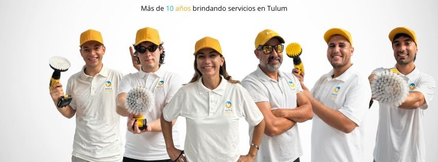 Equipo profesional de sanit solutions tulum